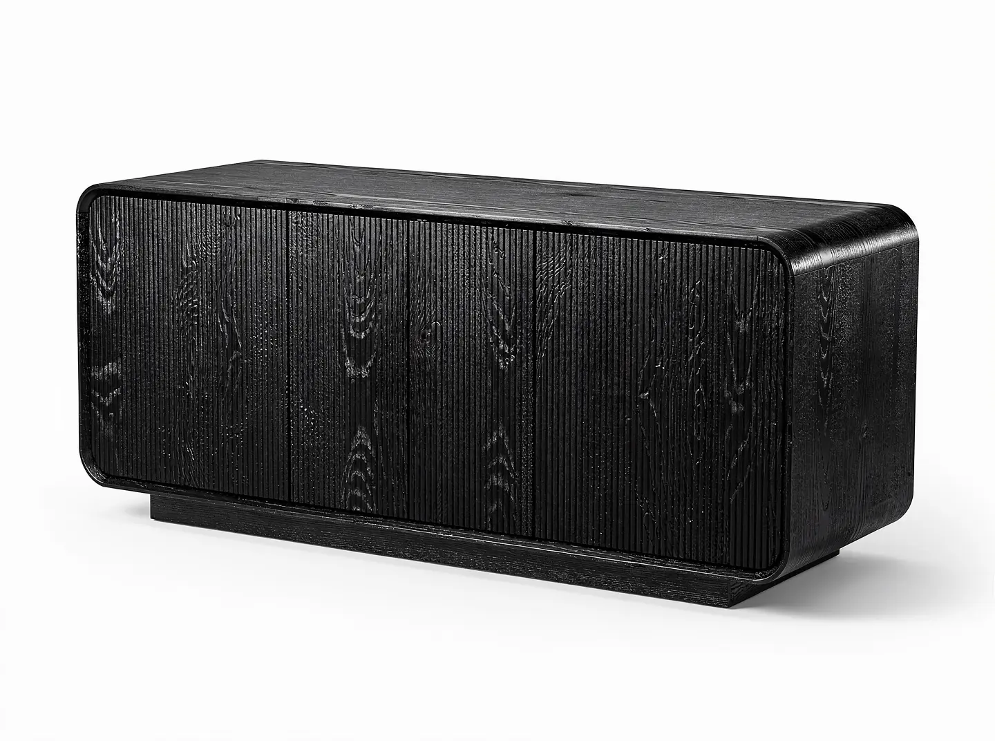 The Alma sideboard in black oak, a variation made from the oak photo